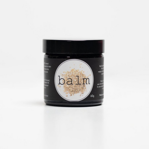 Oatmeal Infused Balm in black jar