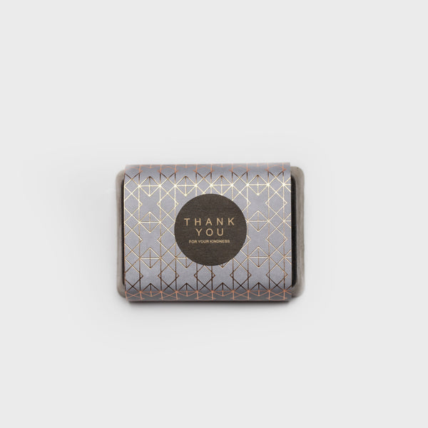 coffee soap bar with chocolate essence packaged